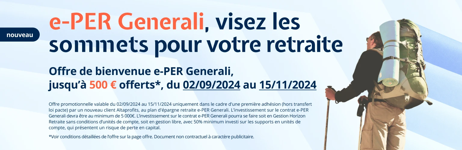 e-PER Generali, visez les sommets pour votre retraite