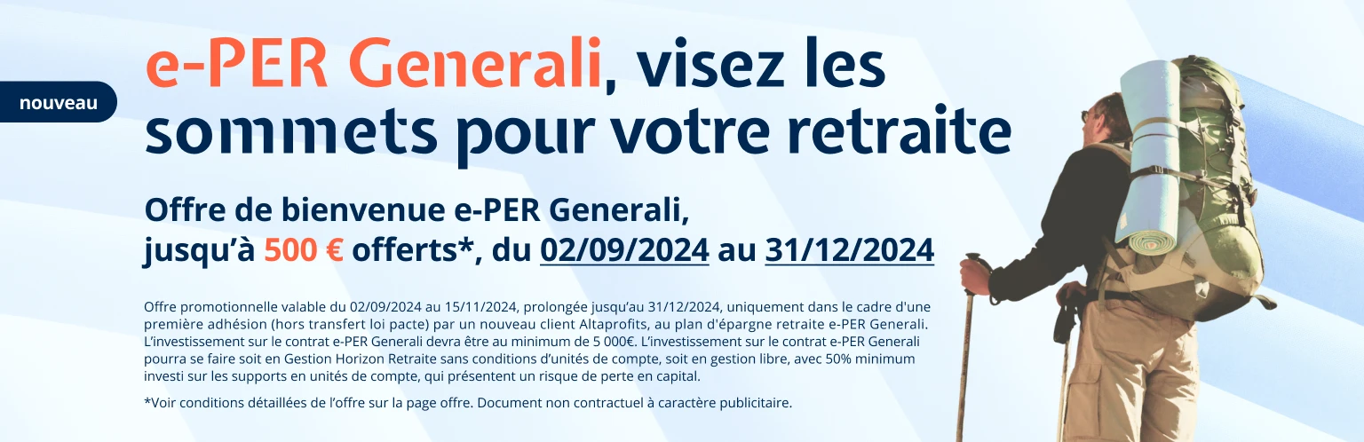 e-PER Generali, visez les sommets pour votre retraite