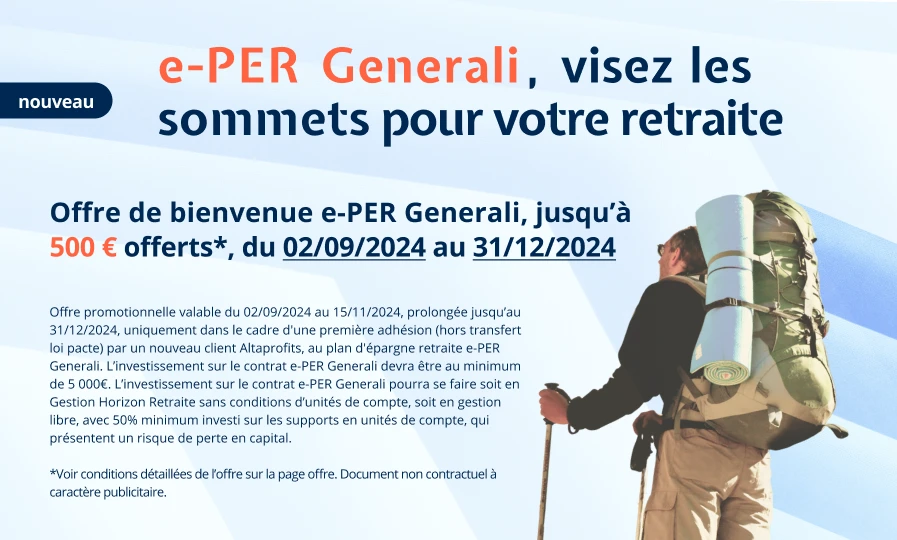 e-PER Generali, visez les sommets pour votre retraite