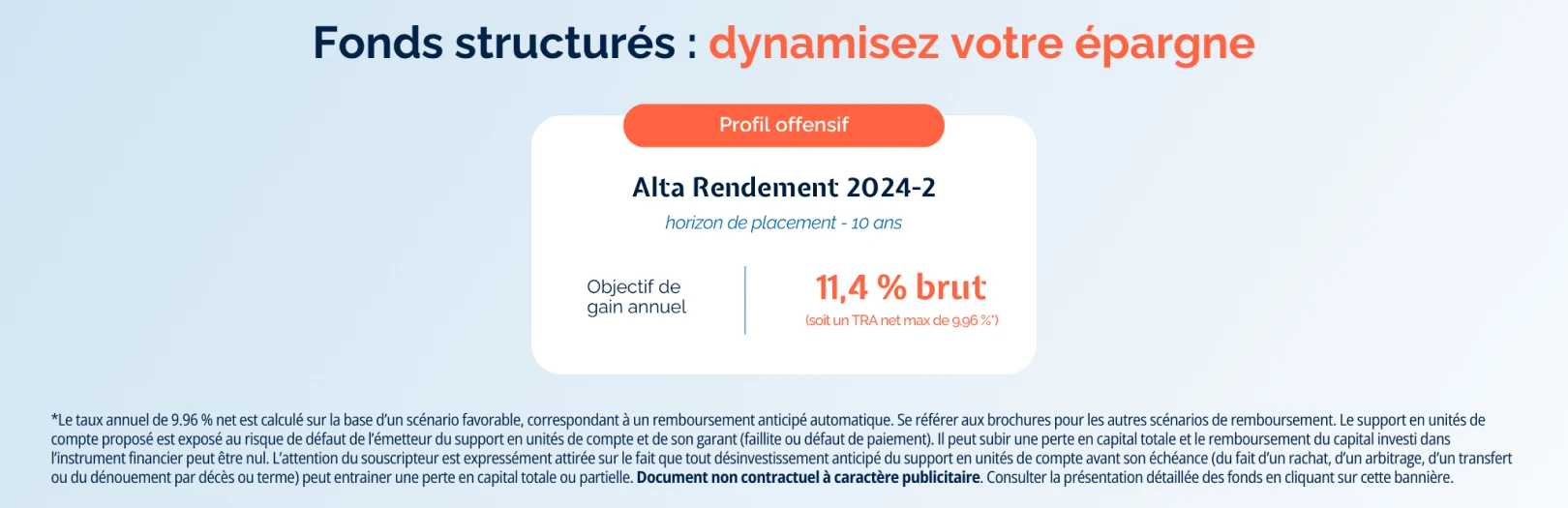 Fonds structurés : dynamisez votre épargne